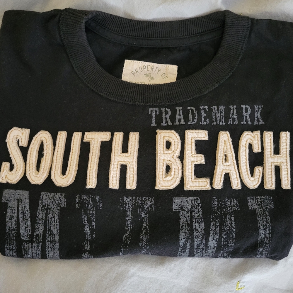 Vintage Surf Style Black Short Sleeve Tee Casual Beachwear - M - Picture 6 of 7